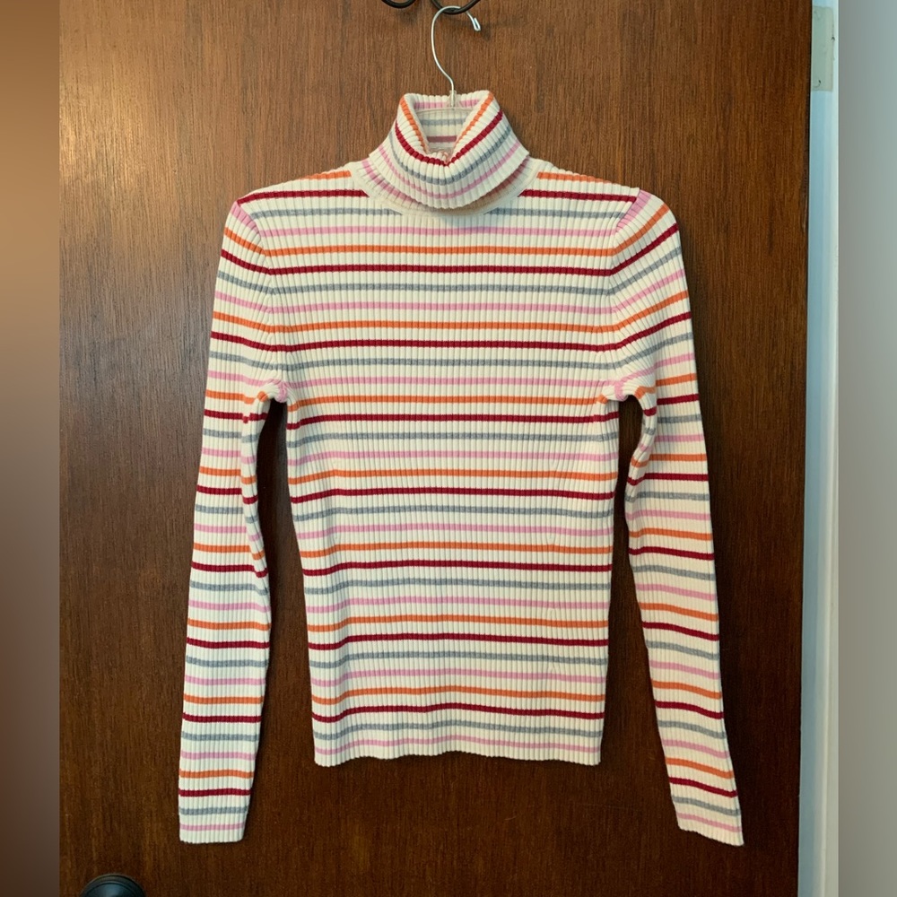 Gap striped turtleneck sweater